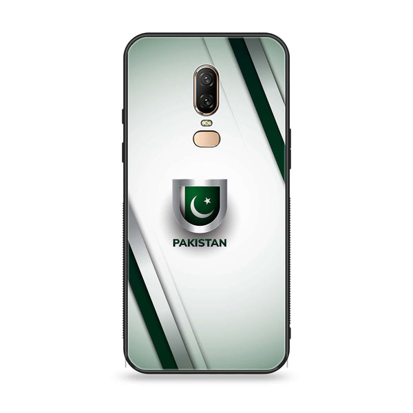 OnePlus 6 - Pakistani Flag Design 2- Premium Printed Glass soft Bumper shock Proof Case CS-10698