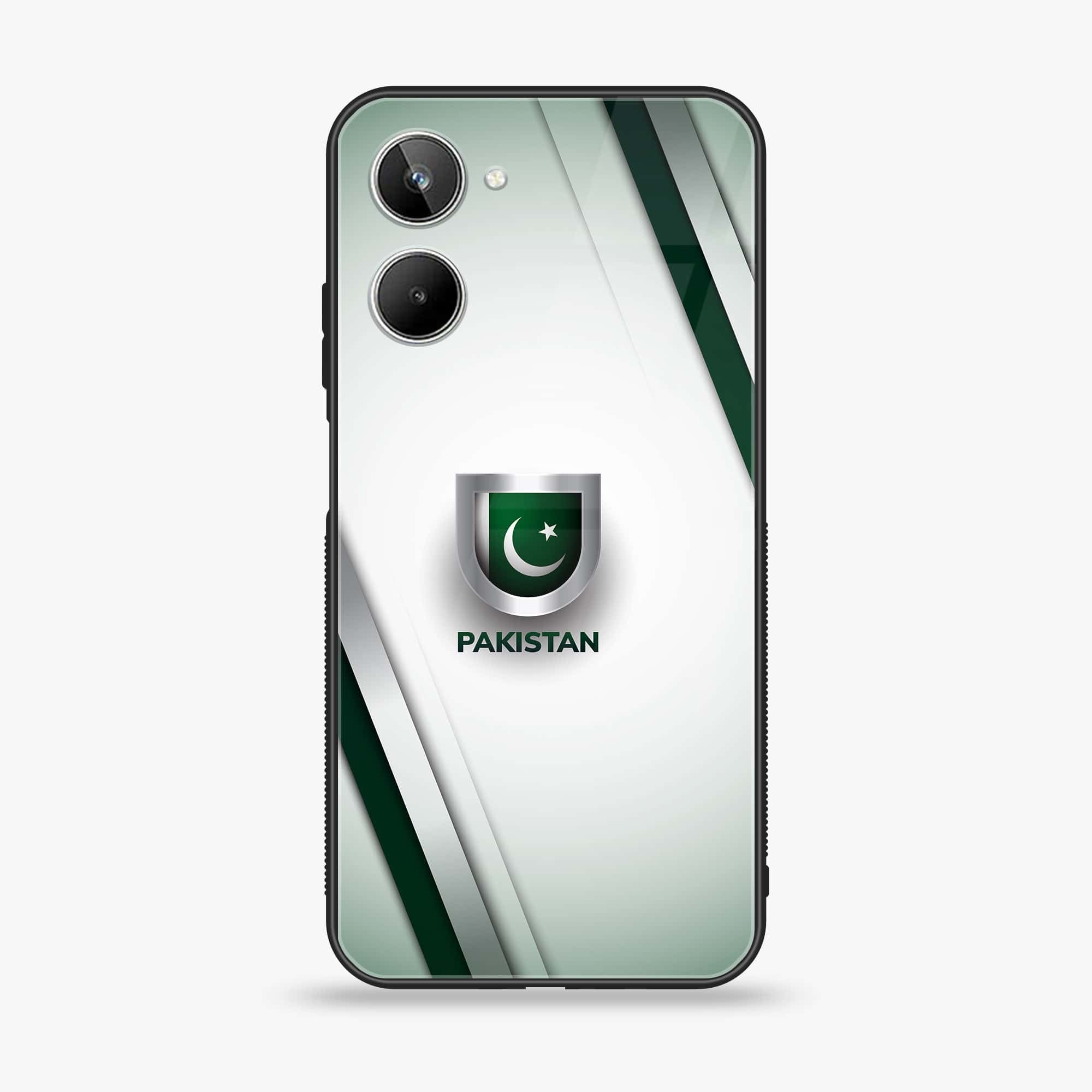 Realme 10 4G - Pakistani Flag Series - Premium Printed Glass soft Bumper shock Proof Case