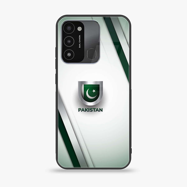 Tecno Spark 8C/ Tecno Spark Go 2022 Pakistani Flag Design 2 Premium Printed Glass soft Bumper shock Proof Case CS-15438 CS-25900