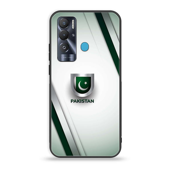 Tecno Pova Neo Pakistani Flag Design 2 Premium Printed Glass soft Bumper shock Proof Case CS-8649