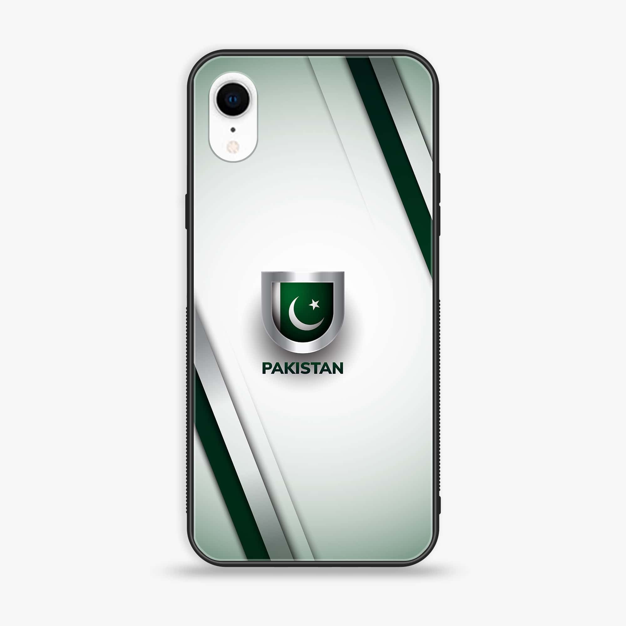 iPhone XR - Pakistani Flag Series - Premium Printed Glass soft Bumper shock Proof Case