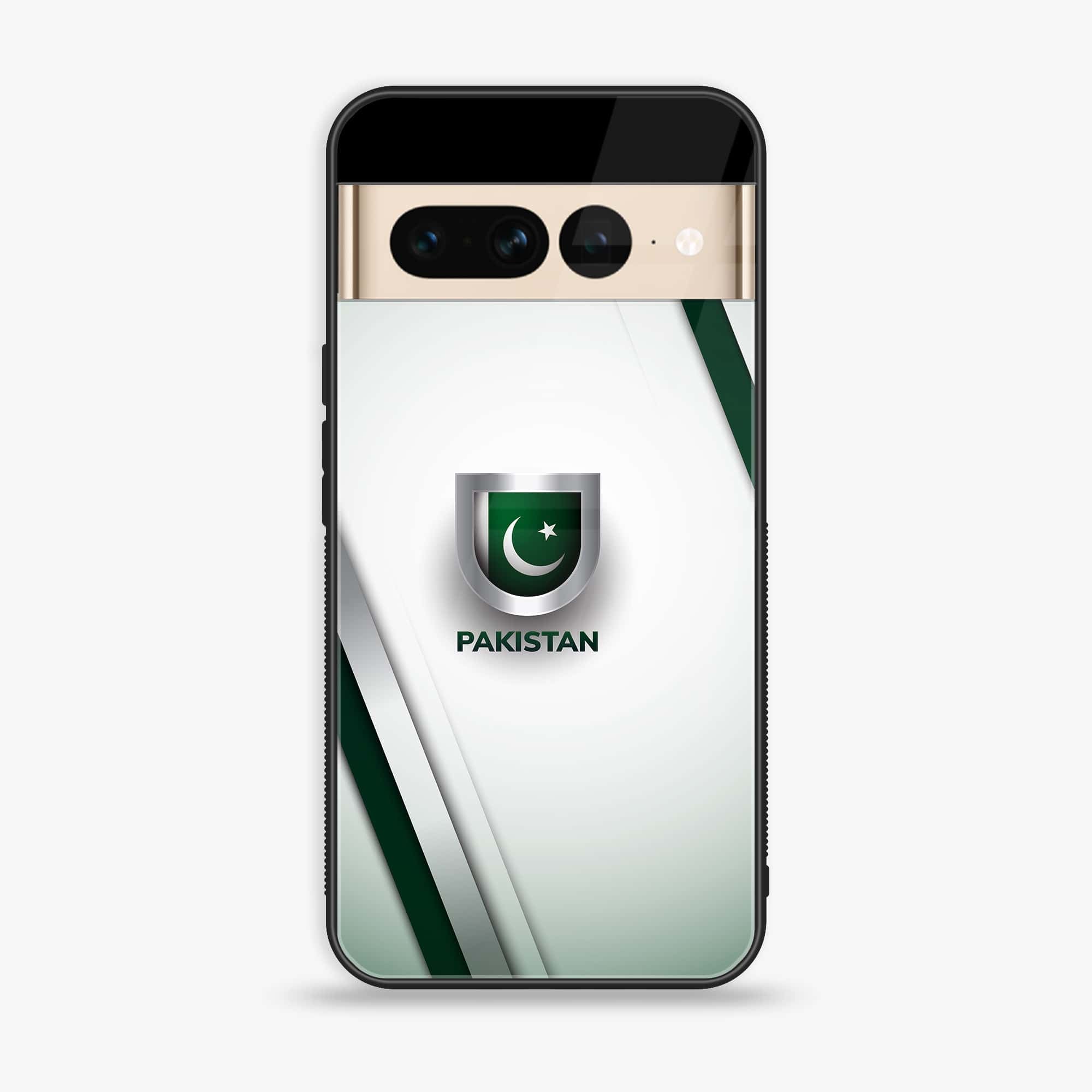 Google Pixel 7 Pro - Pakistani Flag Series - Premium Printed Glass soft Bumper shock Proof Case