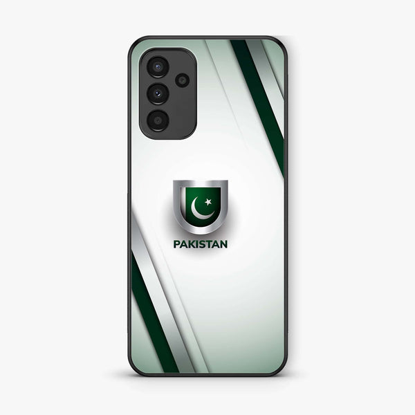 Samsung Galaxy A04s - Pakistani Flag Design 2 - Premium Printed Glass soft Bumper shock Proof Case CS-7013