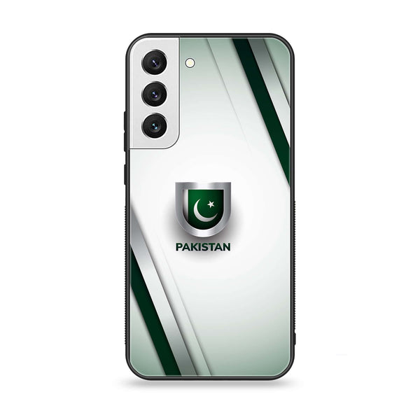 Samsung Galaxy S21 FE - Pakistani Flag Design 2 - Premium Printed Glass soft Bumper shock Proof Case  CS-29145