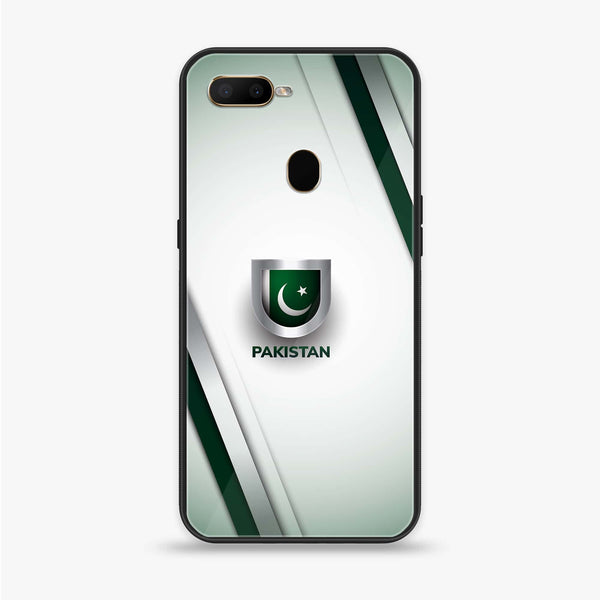 Oppo F9/F9 Pro - Pakistani Flag Design 2 - Premium Printed Glass soft Bumper shock Proof Case CS-10438