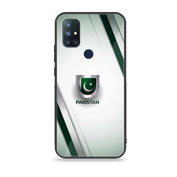 OnePlus Nord N10- Pakistani Flag Design 2 - Premium Printed Glass soft Bumper shock Proof Case CS-14730