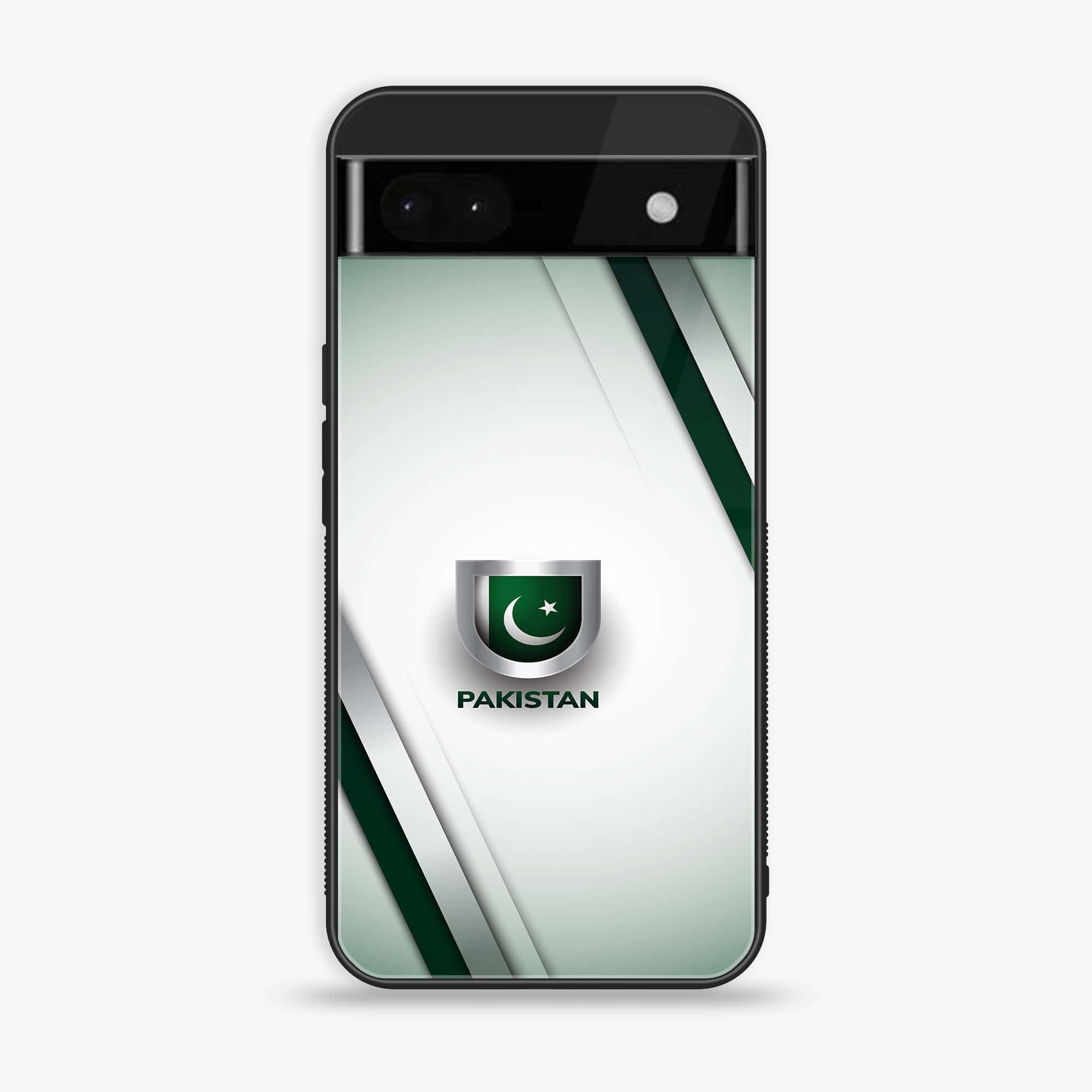 Google Pixel 6A - Pakistani Flag Series - Premium Printed Glass soft Bumper shock Proof Case