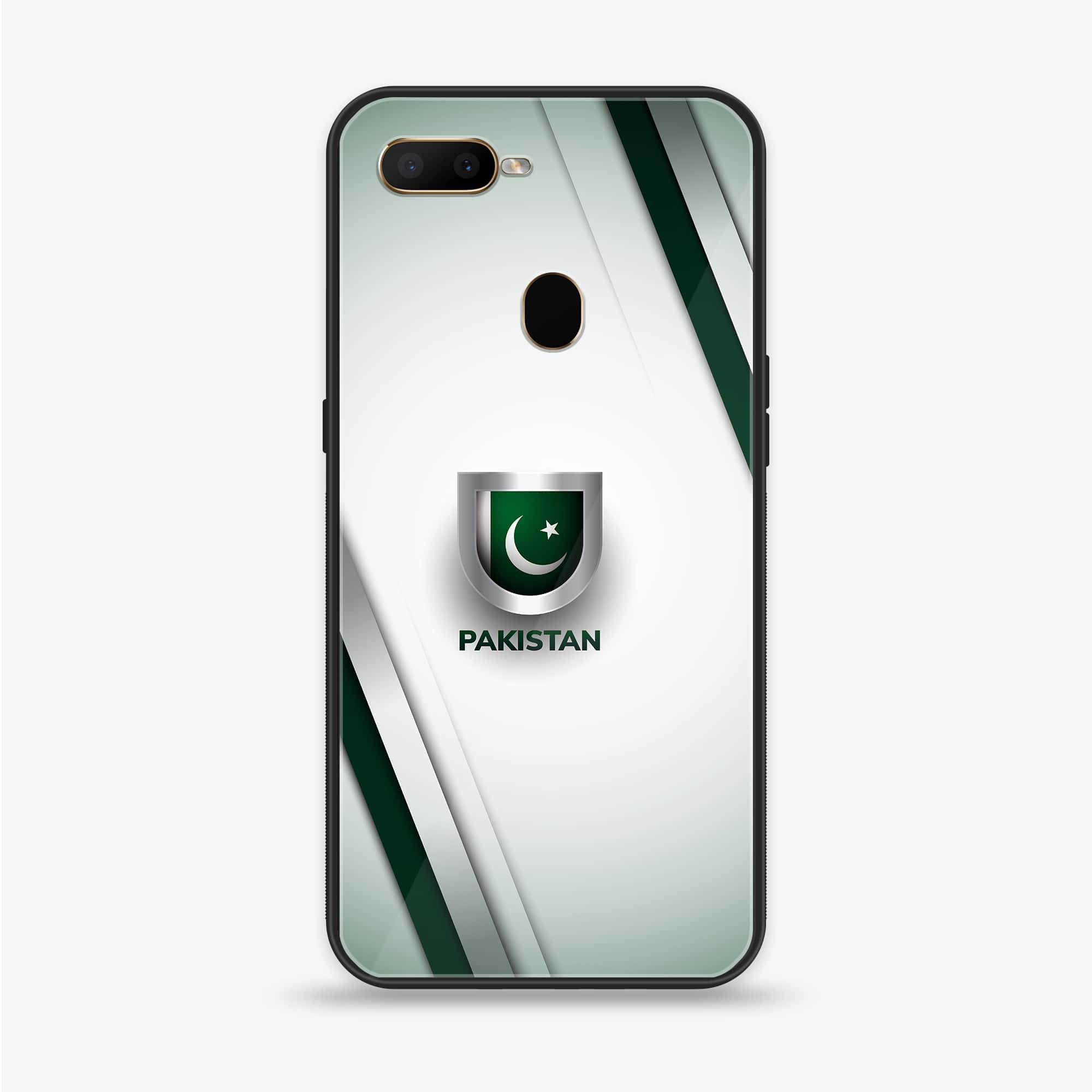 Oppo A12  - Pakistani Flag Series - Premium Printed soft Bumper shock Proof Case