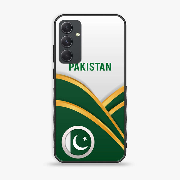 Samsung Galaxy A34 - Pakistani Flag Series - Premium Printed Glass soft Bumper shock Proof Case
