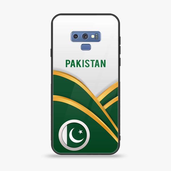Samsung Galaxy Note 9 - Pakistani Flag Series  Design 1 - Premium Printed Glass soft Bumper shock Proof Case  CS-23361 CS-32399