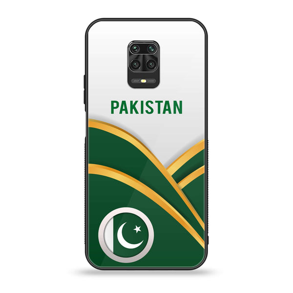 Xiaomi Redmi Note 9S - Pakistani Flag Series - Premium Printed Glass soft Bumper shock Proof Case