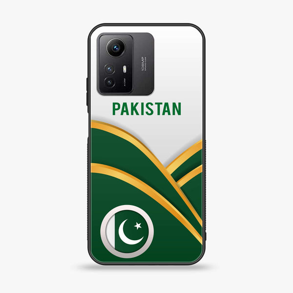 Xiaomi Redmi Note 12S - Pakistani Flag Series - Premium Printed Glass soft Bumper shock Proof Case