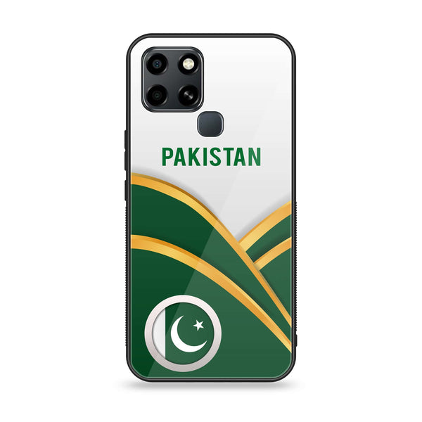 Infinix Smart 6 - Pakistani Flag Series - Premium Printed Glass soft Bumper shock Proof Case