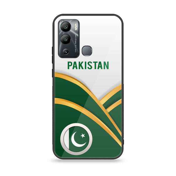 Infinix Hot 12 Play - Pakistani Flag Design 1- Premium Metal Printed soft Bumper Shock Proof Case CS-12403