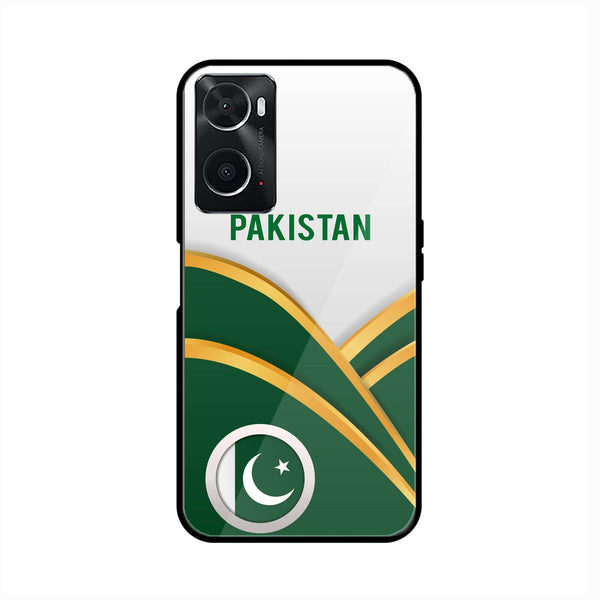 Oppo A36/A76/A96 - Pakistani Flag Design 1 - Premium Printed Glass soft Bumper shock Proof Case CS-23886