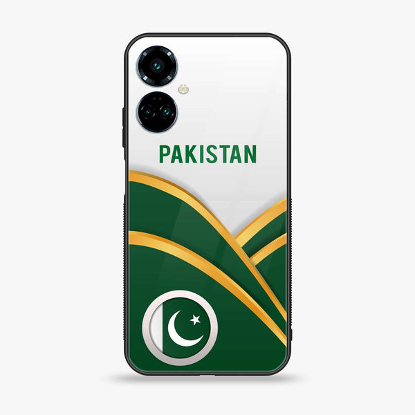 Tecno Camon 19 Pro Pakistani Flag Series Premium Printed Glass soft Bumper shock Proof Case