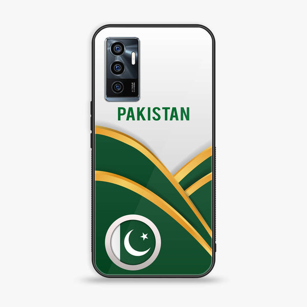 Vivo V23e - Pakistani Flag Series - Premium Printed Glass soft Bumper shock Proof Case
