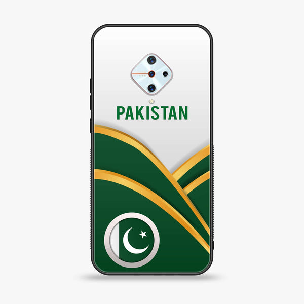 Vivo S1 Pro - Pakistani Flag Series - Premium Printed Glass soft Bumper shock Proof Case