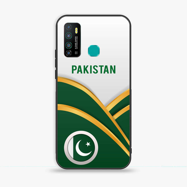 Infinix Hot 9 Play - Pakistani Flag Series - Premium Metal Printed soft Bumper shock Proof Case