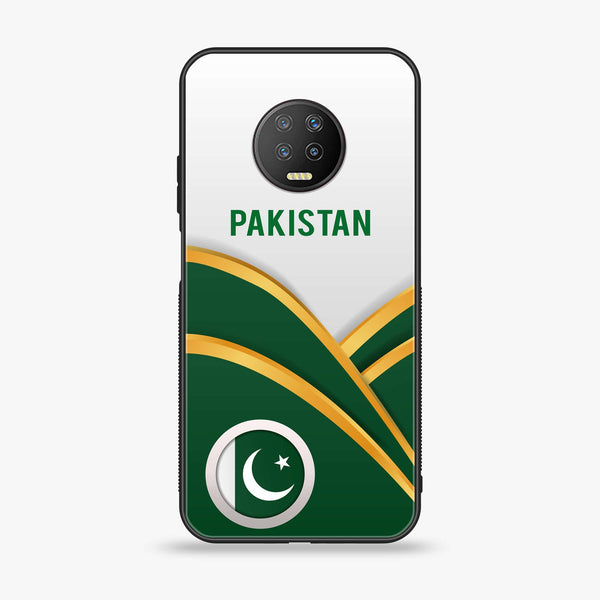 Infinix Note 7 - Pakistani Flag Series - Premium Printed Glass soft Bumper shock Proof Case