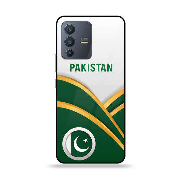 Vivo S12 - Pakistani Flag Series - Premium Printed Glass soft Bumper shock Proof Case