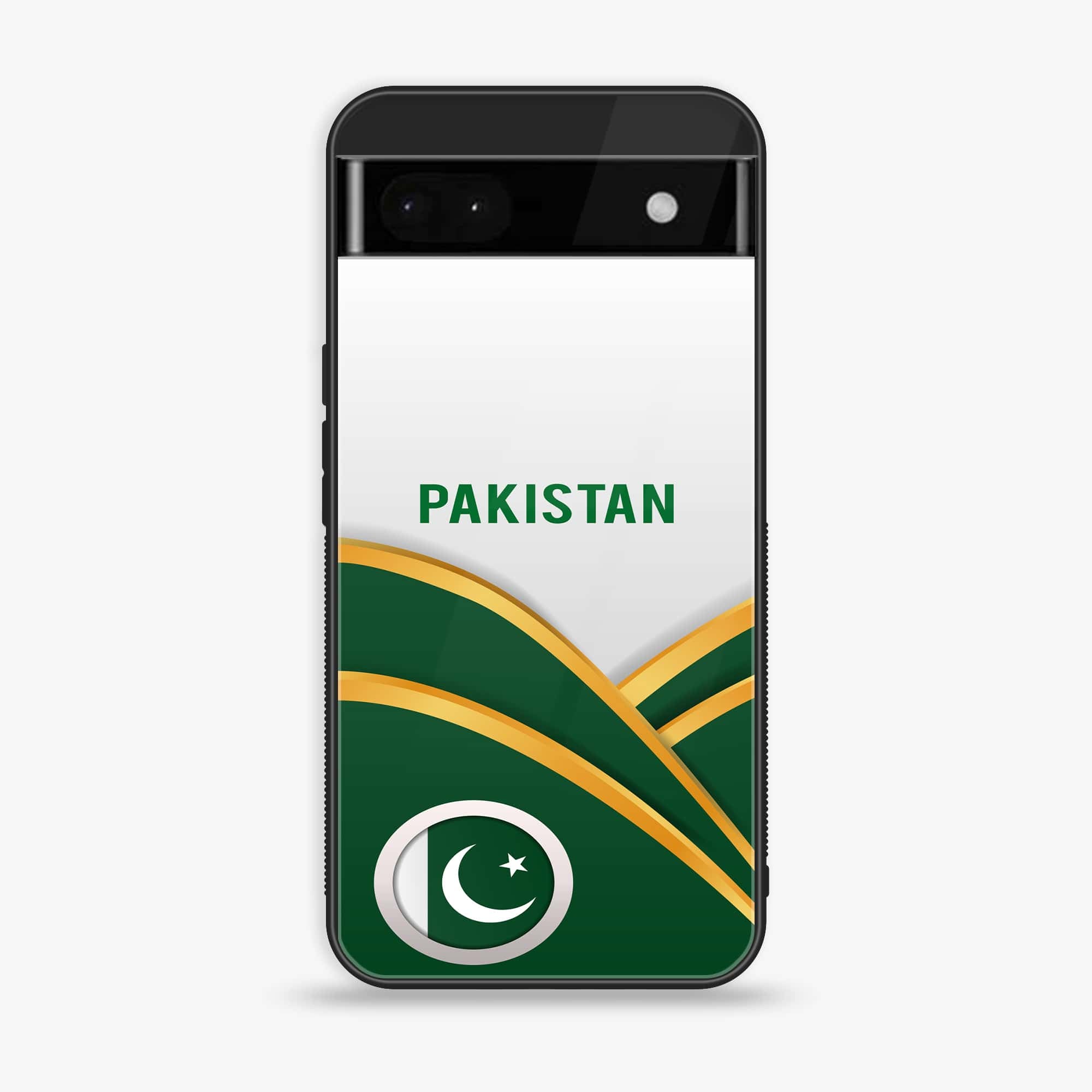 Google Pixel 6A - Pakistani Flag Series - Premium Printed Glass soft Bumper shock Proof Case