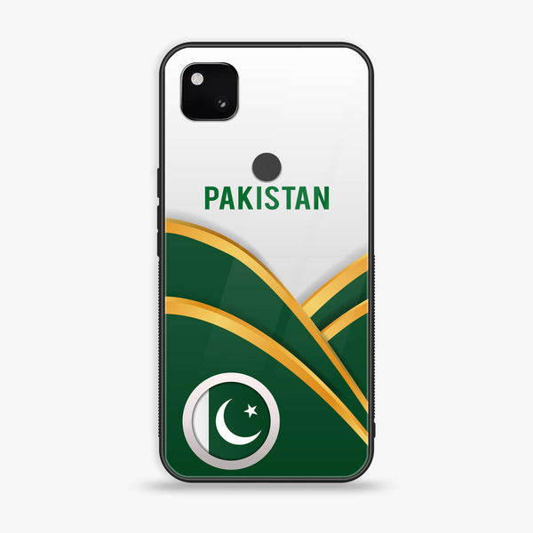 Google Pixel 4A - Pakistani Flag - Premium Printed Glass soft Bumper shock Proof Case