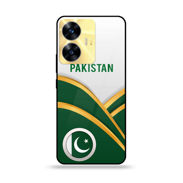 Realme C55 - Pakistani Flag Series - Premium Printed Glass soft Bumper shock Proof Case