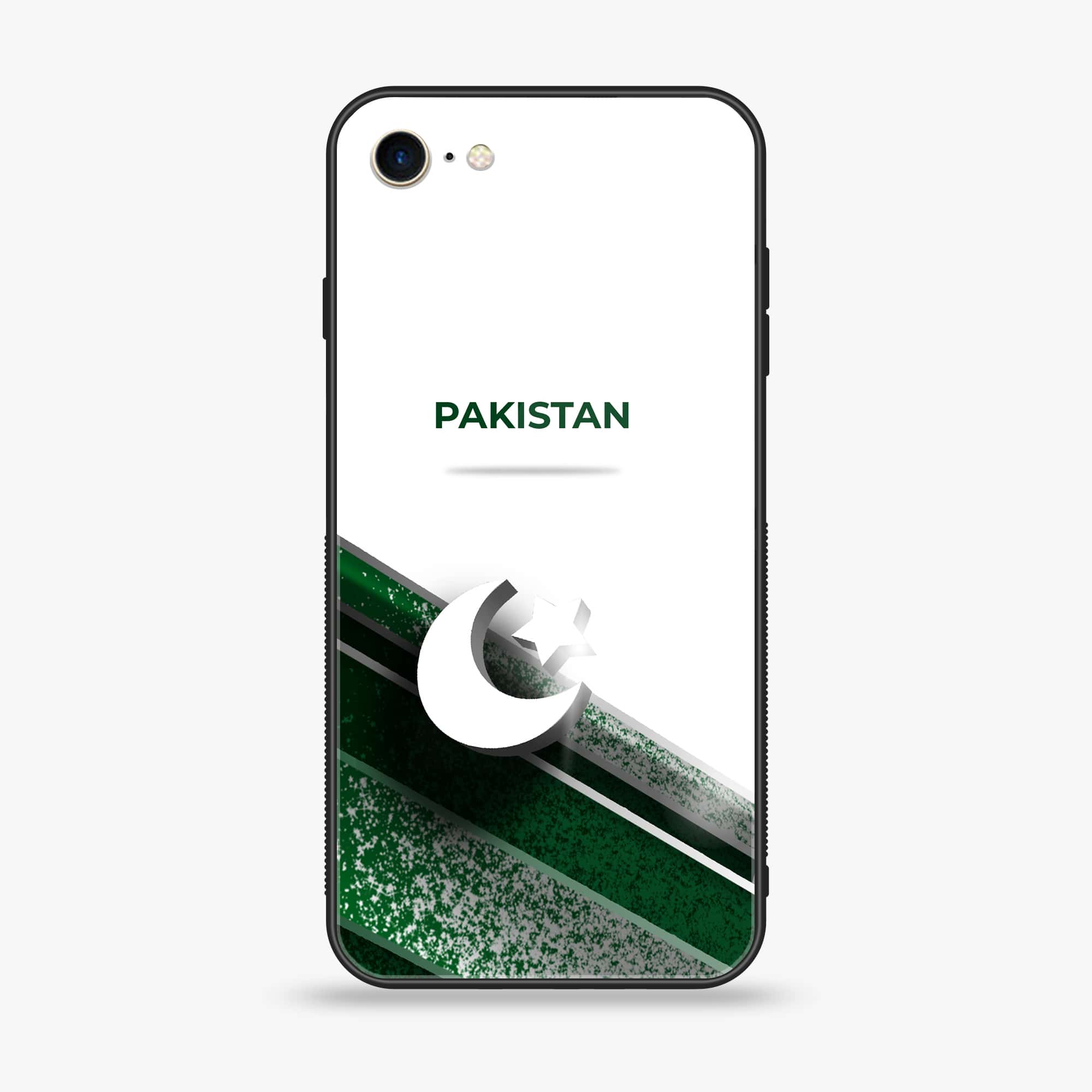 iPhone 6Plus - Pakistani Flag Series - Premium Printed Glass soft Bumper shock Proof Case