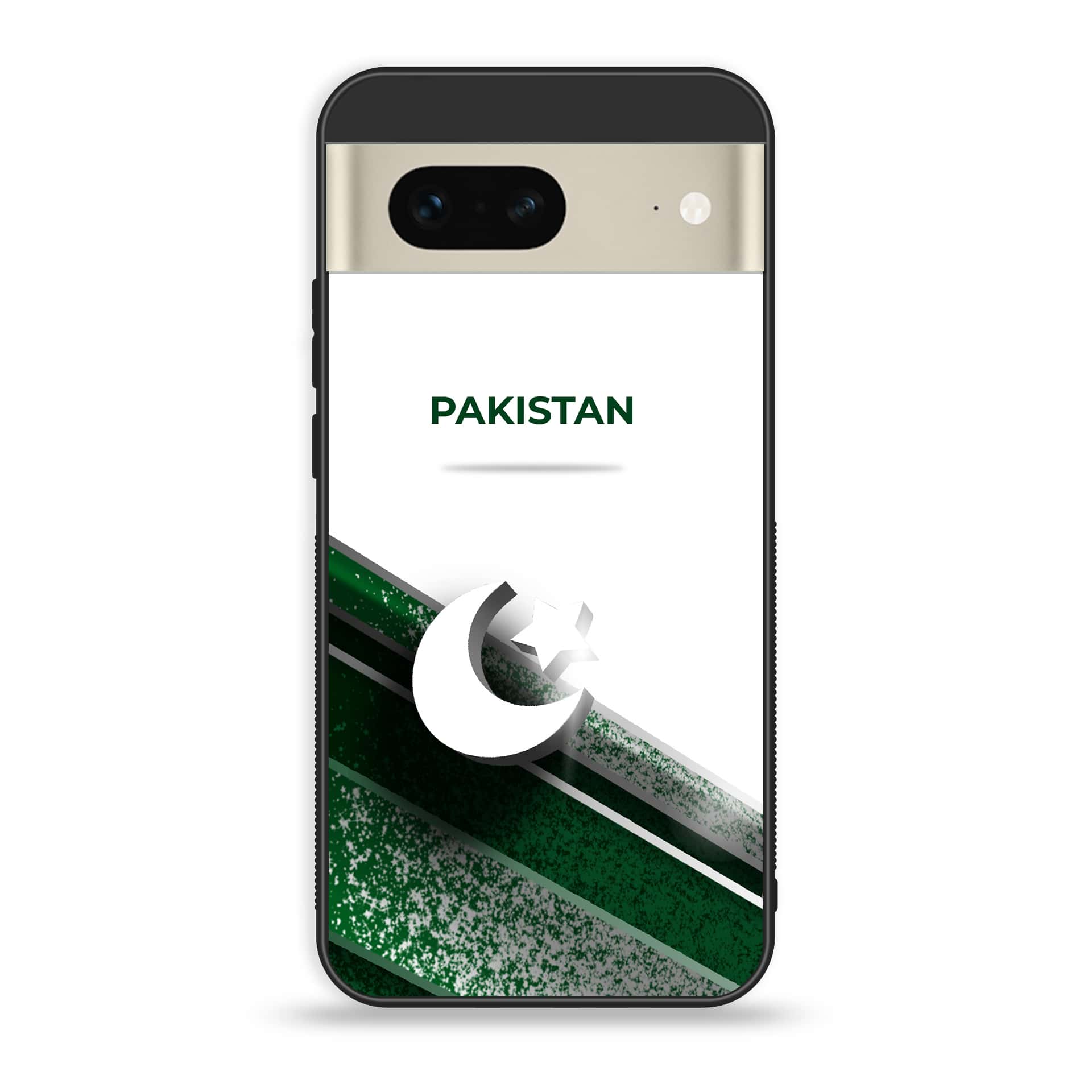 Google Pixel 7a  - Pakistani Flag Series - Premium Printed soft Bumper Shock Proof Case