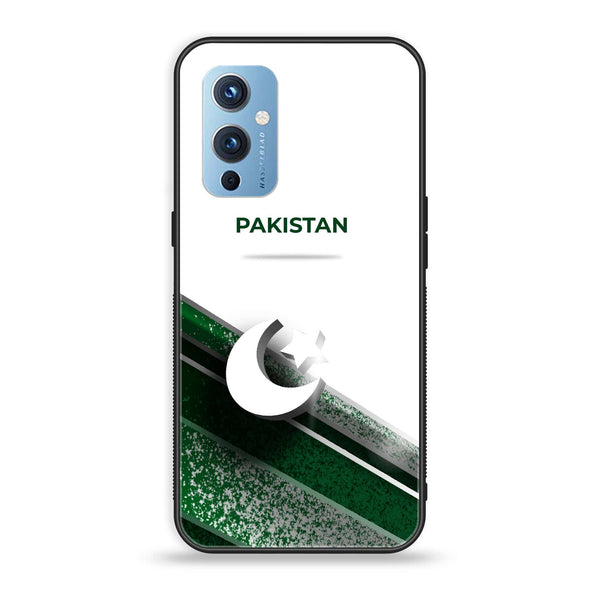 OnePlus 9 - Pakistani Flag Design 10 - Premium Metal Printed soft Bumper Shock Proof Case CS-15216
