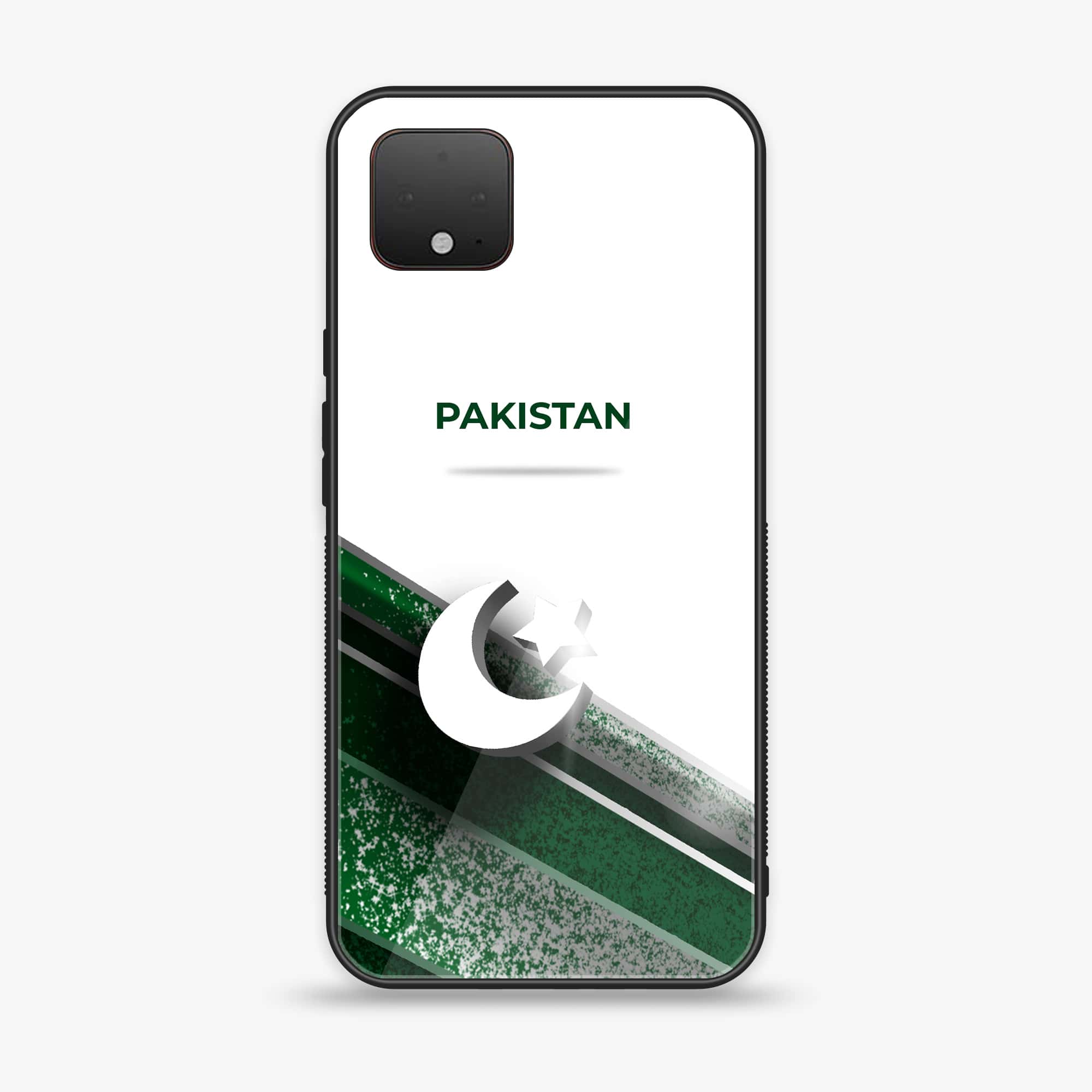 Google Pixel 4 XL - Pakistani Flag Series - Premium Printed Glass soft Bumper shock Proof Case