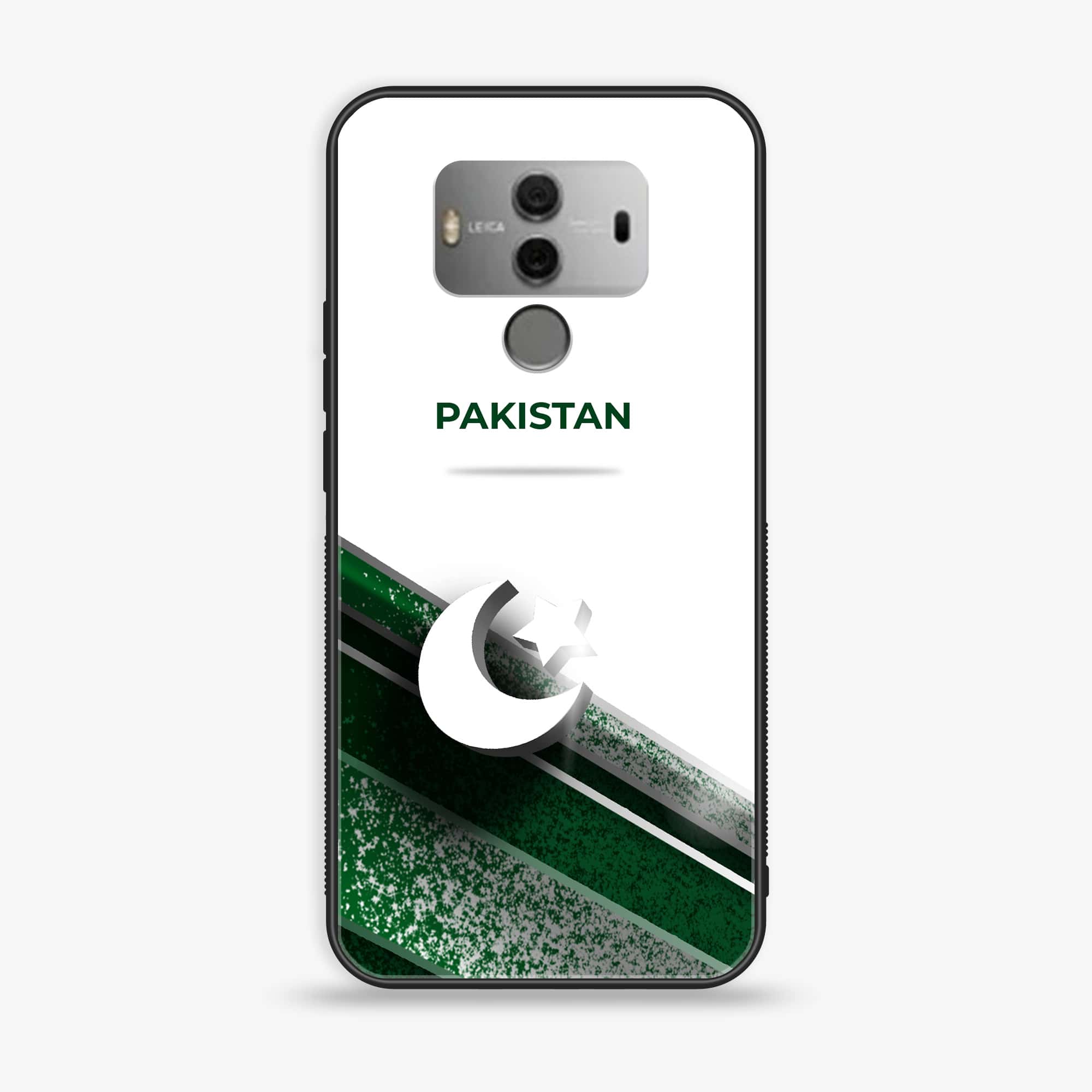 Huawei Mate 10 - Pakistani Flag Series - Premium Printed Glass soft Bumper shock Proof Case