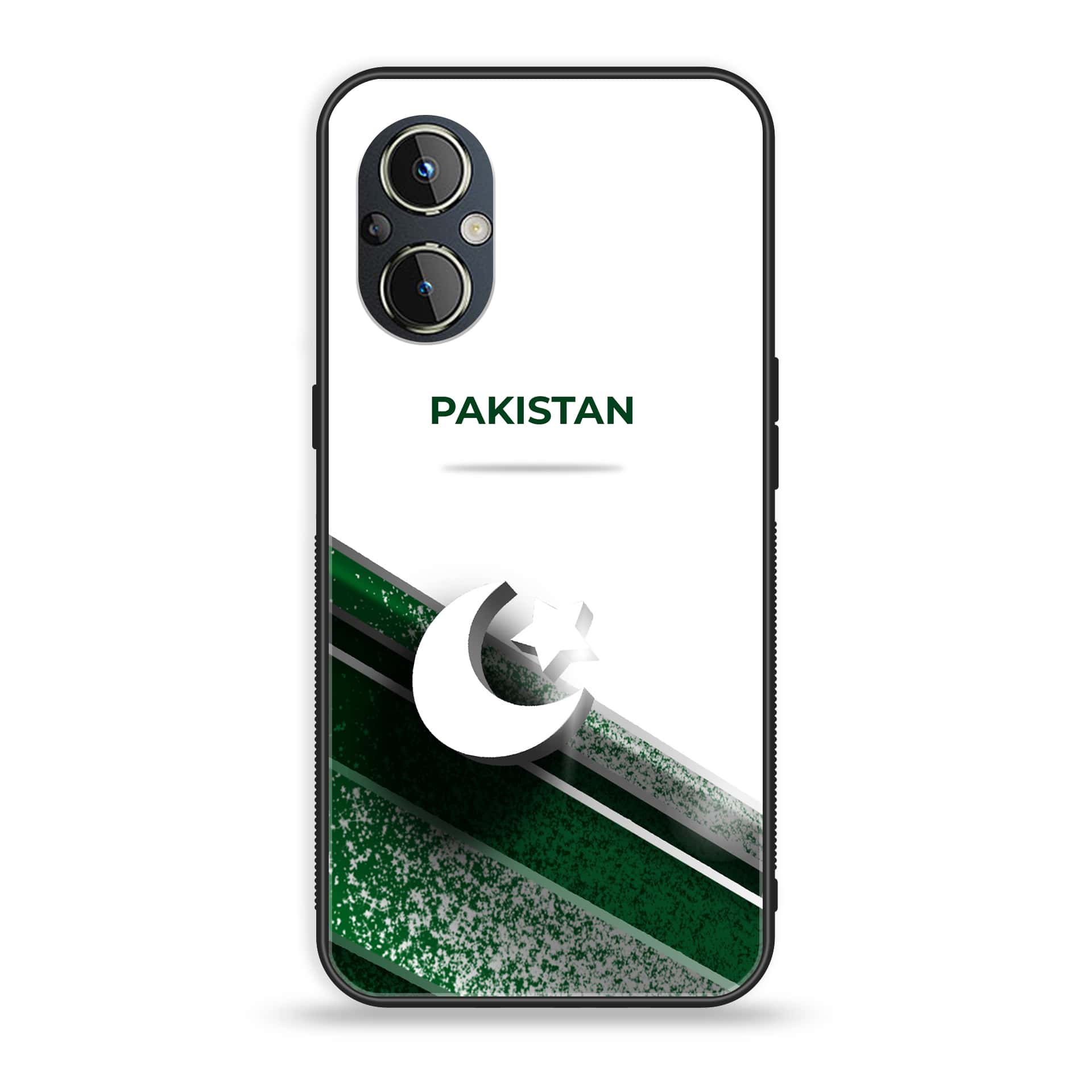 OnePlus Nord N20 5G - Pakistani Flag Series - Premium Printed Glass soft Bumper shock Proof Case