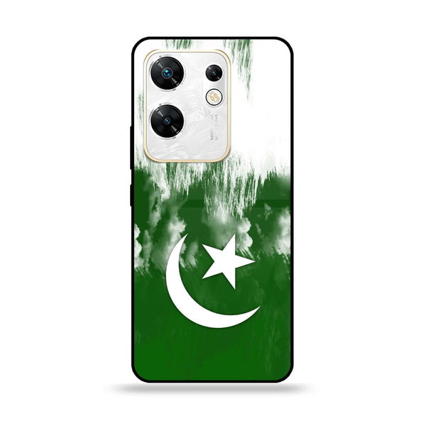 Infinix Zero 30 4G - Pakistani Flag Design 9 - Premium Printed Glass soft Bumper shock Proof Case CS-8481