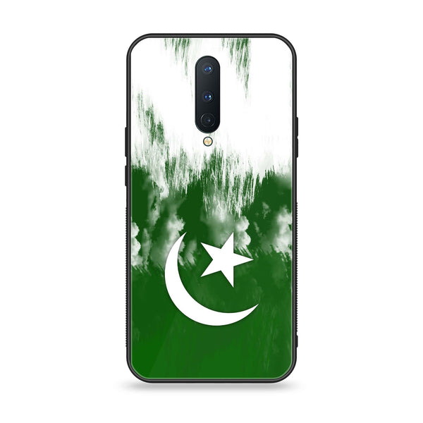 OnePlus 8 - Pakistani Flag Series  Design 9 Premium Printed Glass soft Bumper shock Proof Case  CS-21747