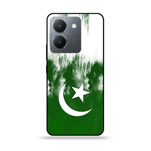 Vivo Y36 - Pakistani Flag  Design 9  - Premium Metal Printed soft Bumper shock Proof Case CS-36322