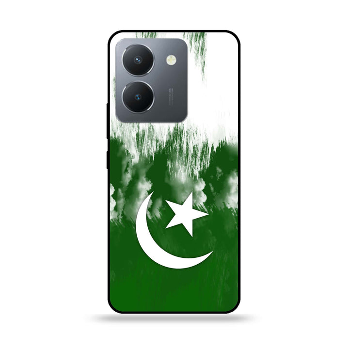 Vivo Y36 - Pakistani Flag  Design 9  - Premium Metal Printed soft Bumper shock Proof Case CS-36322