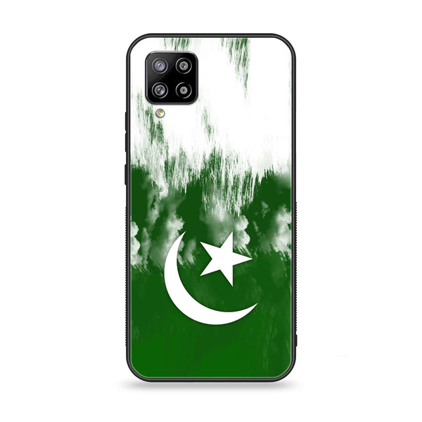 Samsung Galaxy A42 5G - Pakistani Flag Design 9- Premium Printed Glass soft Bumper shock Proof Case CS-12231