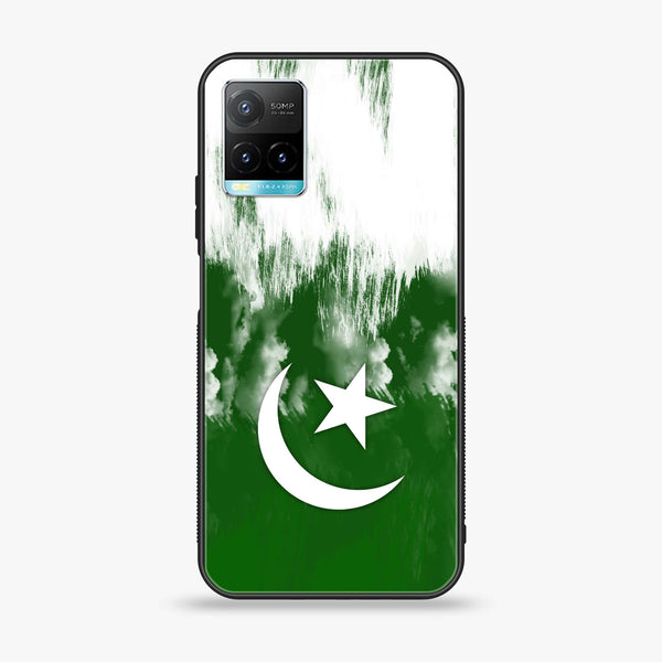 Vivo Y33s - Pakistani Flag Design 9- Premium Printed Glass soft Bumper shock Proof Case