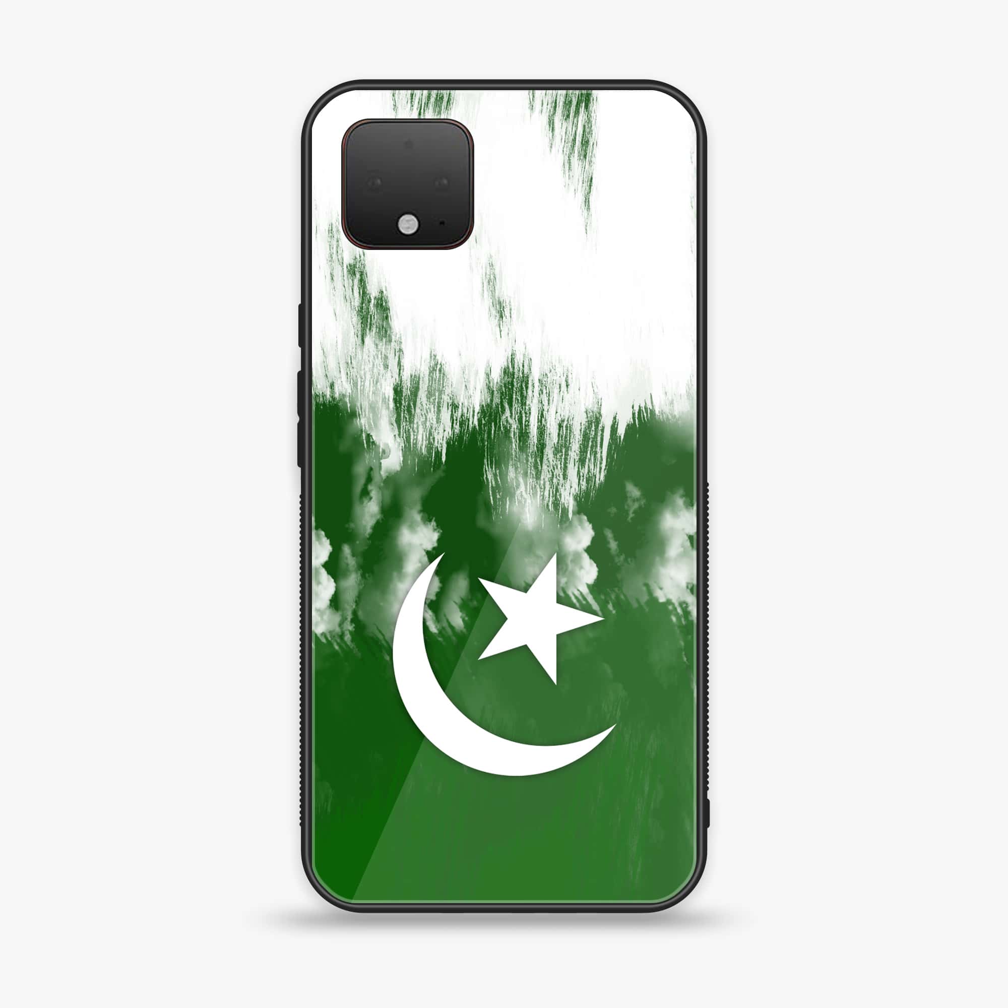 Google Pixel 4 - Pakistani Flag Series - Premium Printed Glass soft Bumper shock Proof Case