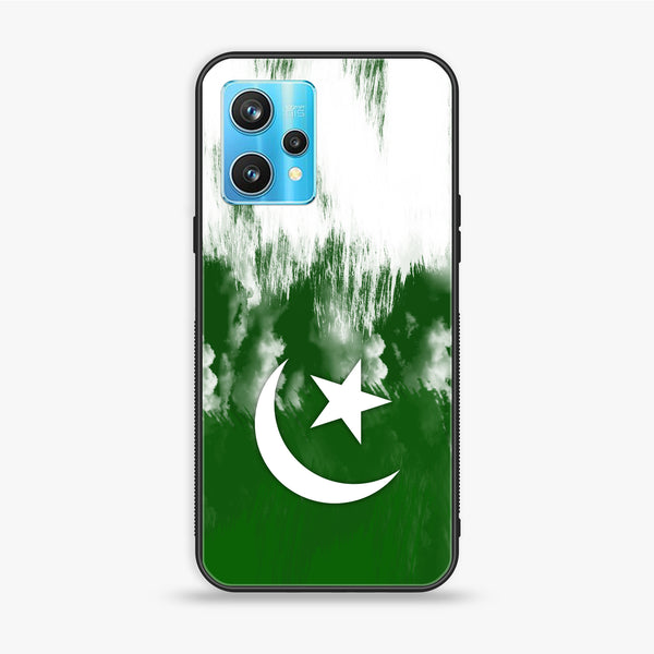 Realme 9 Pro Plus - Pakistani Flag Design 9 - Premium Printed Glass soft Bumper shock Proof Case CS-14048