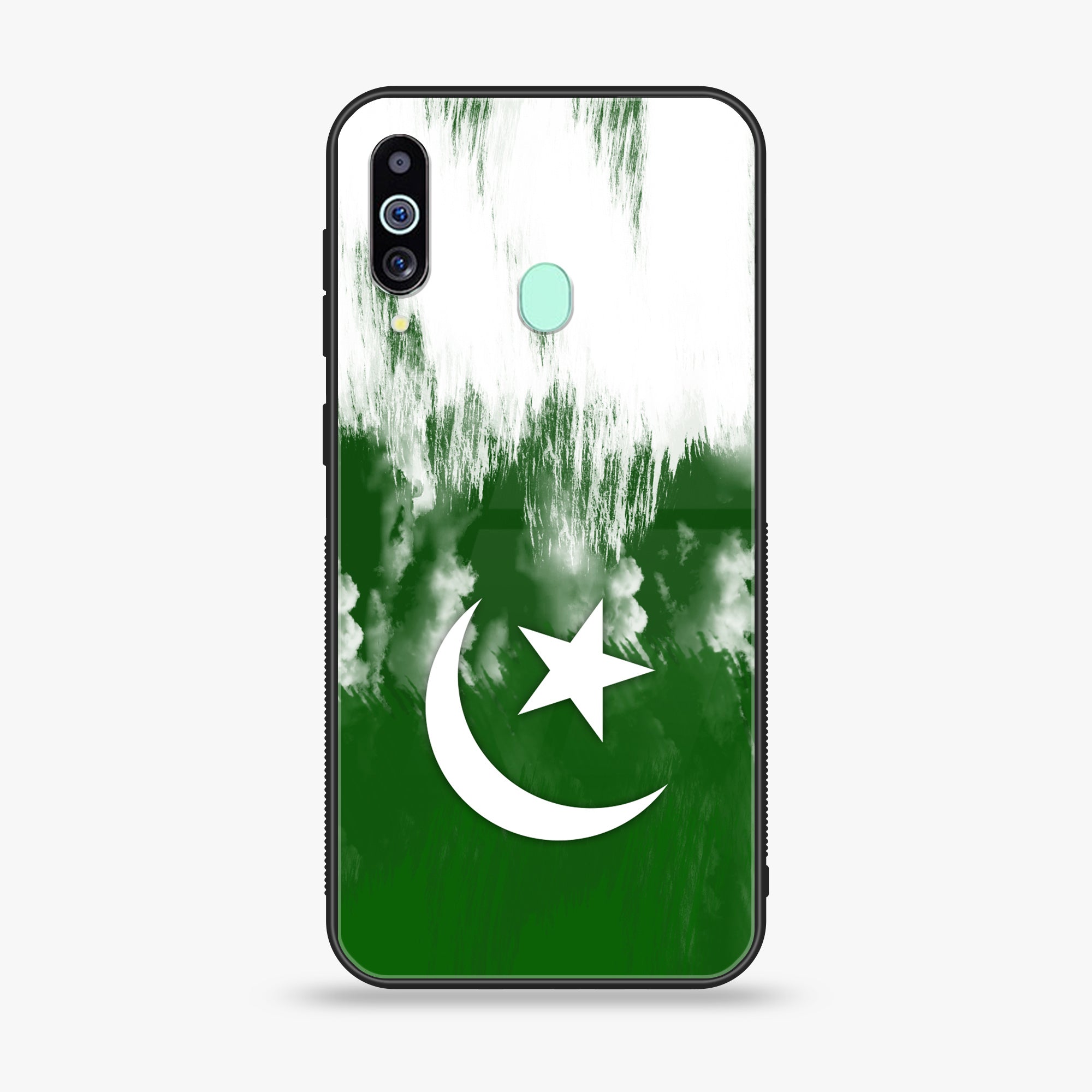 Samsung Galaxy M40s - Pakistani Flag Series - Premium Printed Glass soft Bumper shock Proof Case