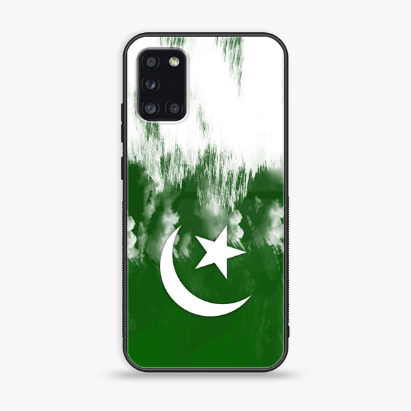 Samsung Galaxy A31 - Pakistani Flag Design 9 - Premium Printed Glass soft Bumper shock Proof Case CS-17107