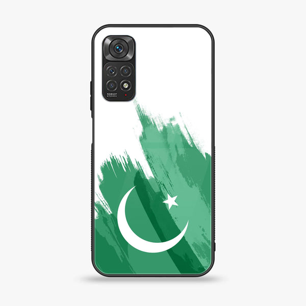 Xiaomi Redmi Note 11 Pro / Redmi Note 12 Pro - Pakistani Flag Design 8  Premium Printed Glass soft Bumper shock Proof Case  CS-32861