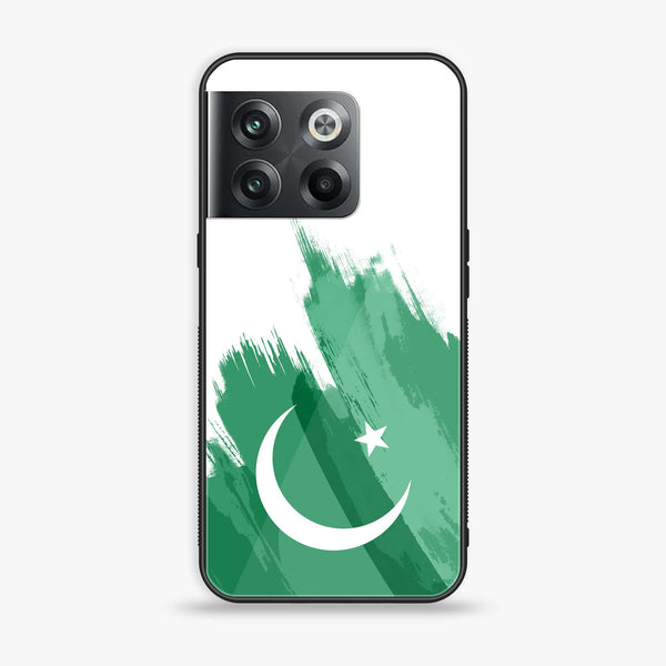 Oneplus 10T Pakistani Flag Design 8 Premium Printed Glass soft Bumper shock Proof Case CS-19677