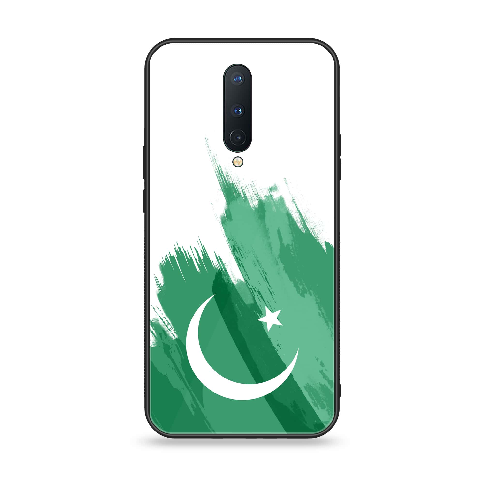 OnePlus 8 - Pakistani Flag Series - Premium Printed Glass soft Bumper shock Proof Case
