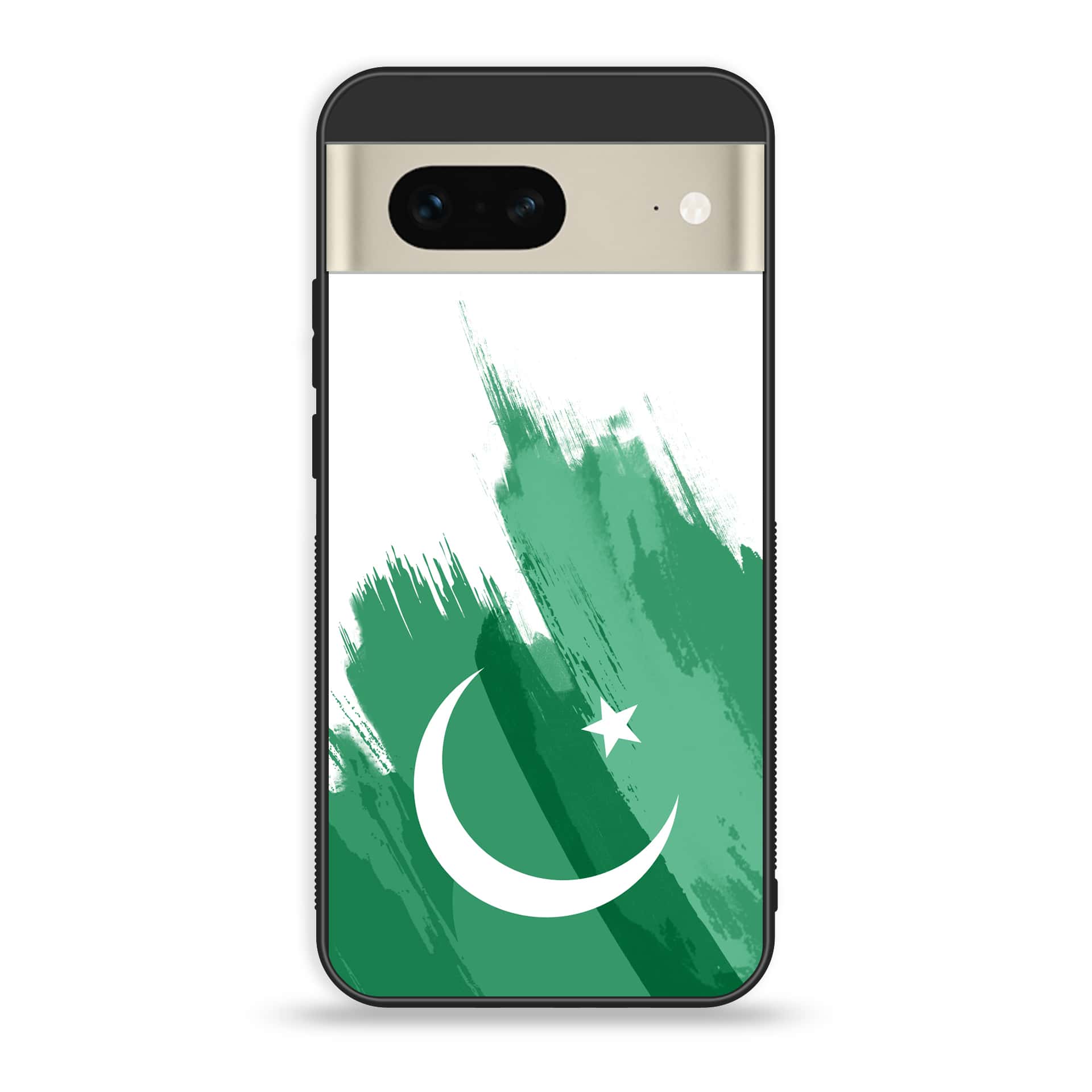 Google Pixel 7a  - Pakistani Flag Series - Premium Printed soft Bumper Shock Proof Case