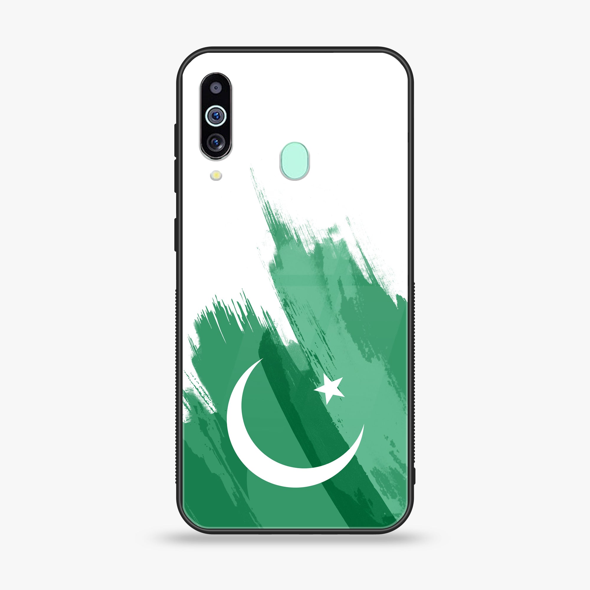 Samsung Galaxy M40s - Pakistani Flag Series - Premium Printed Glass soft Bumper shock Proof Case