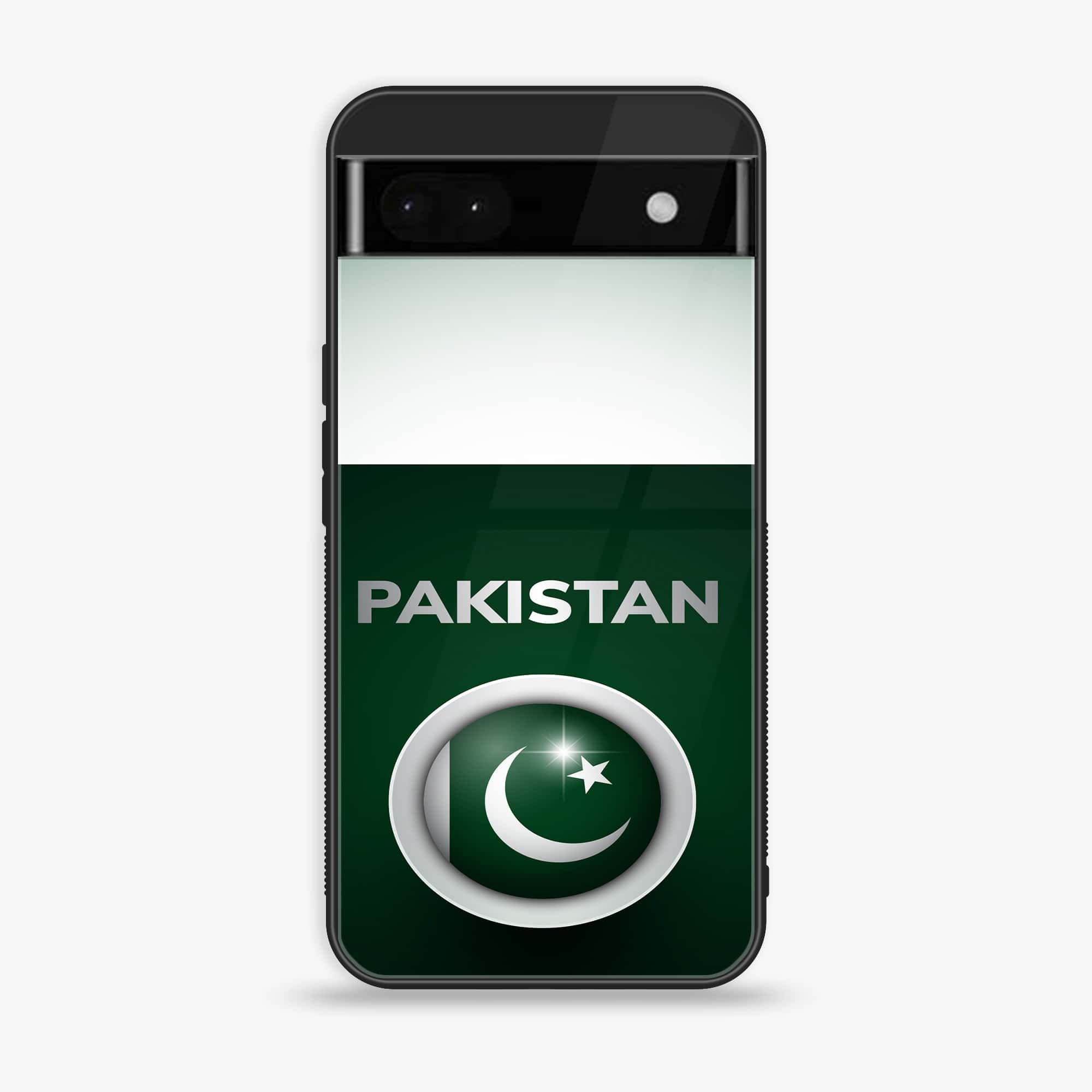Google Pixel 6A - Pakistani Flag Series - Premium Printed Glass soft Bumper shock Proof Case